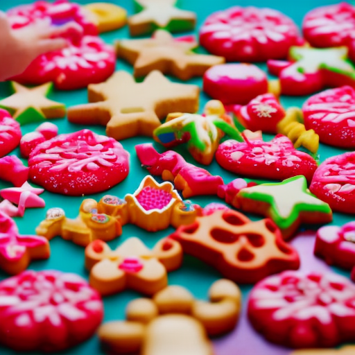 An image of a toddler's hands joyfully squishing and molding vibrant playdough, surrounded by an array of colorful cookie cutters and sculpting tools, capturing the essence of a playful and messy playdough extravaganza