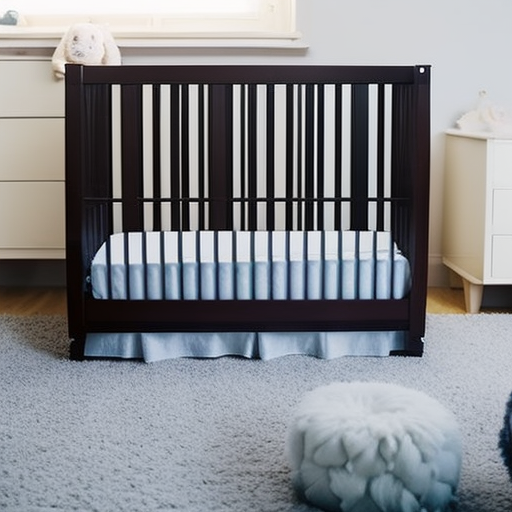 An image showcasing a diverse range of cribs, highlighting their different sizes, materials, safety features, and adjustable options