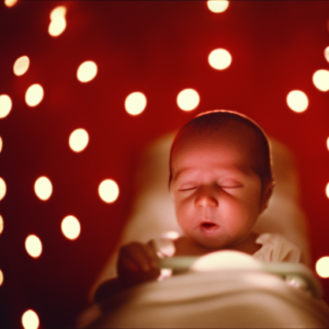 Danger Signs Of Newborn Baby 7 An image capturing the essence of danger signs in newborn babies, depicting a worried mother hovering over a crib, bathed in dim light, while a small thermometer glows with a feverish red hue