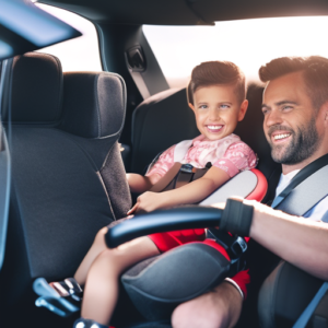 Essential Car Seat Features 33 An image showcasing a car seat with a five-point harness system, side-impact protection, adjustable headrest, and energy-absorbing foam, emphasizing its sturdy construction, comfortable padding, and ease of use