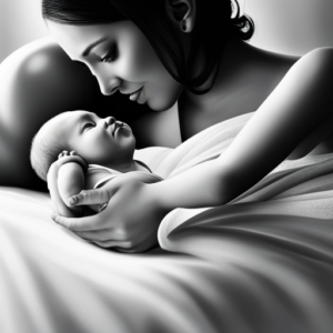 An image featuring tender, outstretched hands, cradling a tiny baby's feet