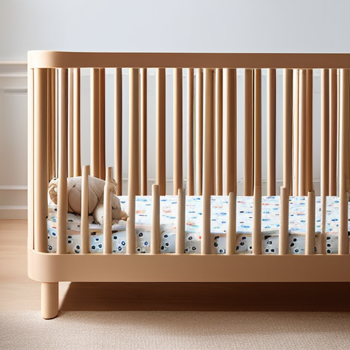 An image showcasing the sleek design and sturdy construction of the Ikea Crib Sniglar