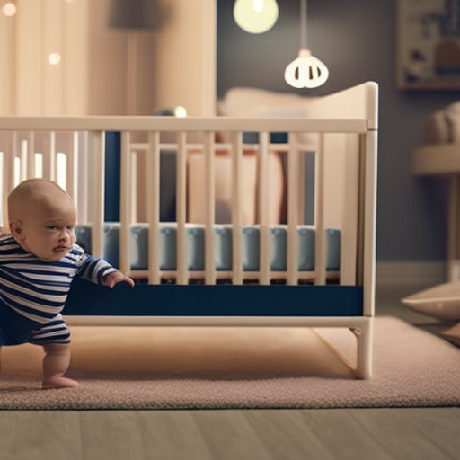 An image showcasing a smiling parent gently rocking their baby to sleep in the cozy Ikea Crib Sniglar