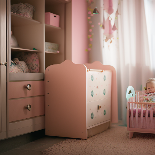 An image showcasing a cozy nursery adorned with an Ikea Glider, enveloped in soft pastel hues