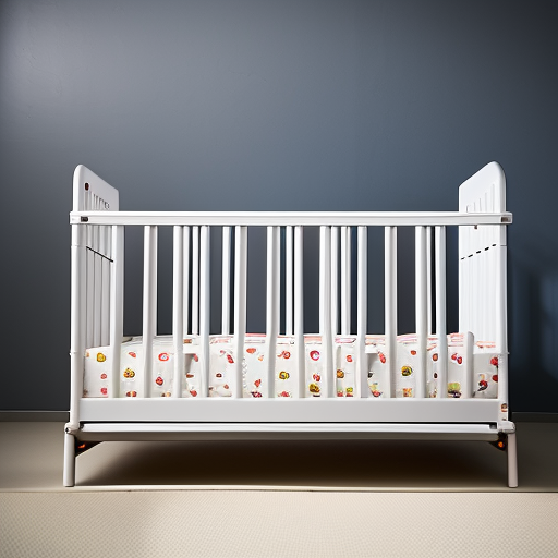 An image showcasing the practical features of the Ikea Gulliver Crib: its adjustable mattress height, removable side rails for easy access, and robust construction, while emphasizing its sleek, modern design and versatile color options