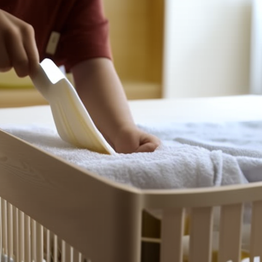 An image showcasing the meticulous maintenance and care routine for the Ikea Sundvik Crib