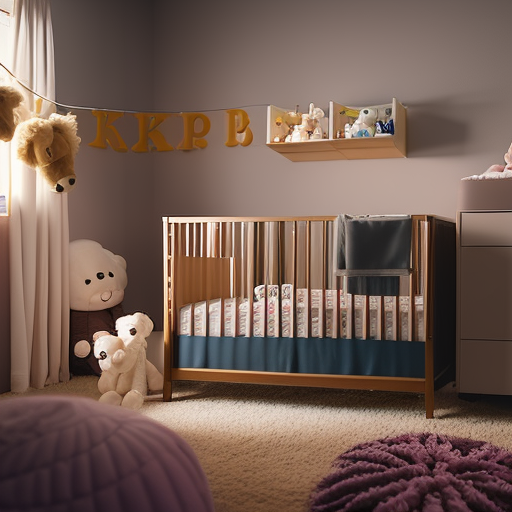An image showcasing a beautifully decorated nursery with the Ikea Sundvik Crib as the centerpiece