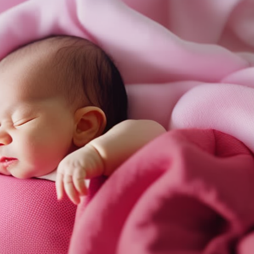 An image showcasing a close-up of a firm, hypoallergenic mattress with a breathable, organic cotton cover perfectly fitted into an infant bed, ensuring optimal comfort and safety for your precious little one