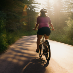 An image showcasing the comfort and style of maternity bike shorts