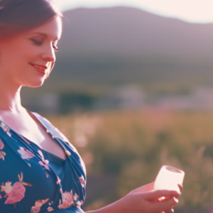 An image showcasing a radiant expectant mother wearing a comfortable maternity jumpsuit, effortlessly styled with a loose-fitting silhouette, delicate floral prints, and a relaxed V-neckline, exuding a casual yet chic vibe