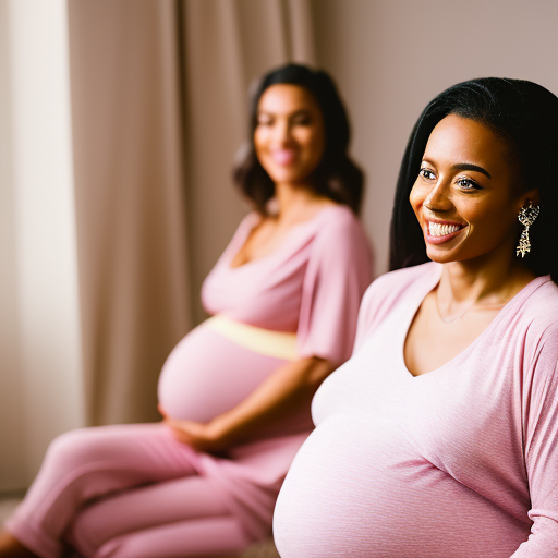 An image featuring a diverse range of expectant mothers, comfortably clad in soft, breathable maternity loungewear