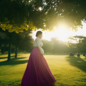 Maternity Midi Skirt 4 the elegance of motherhood in motion