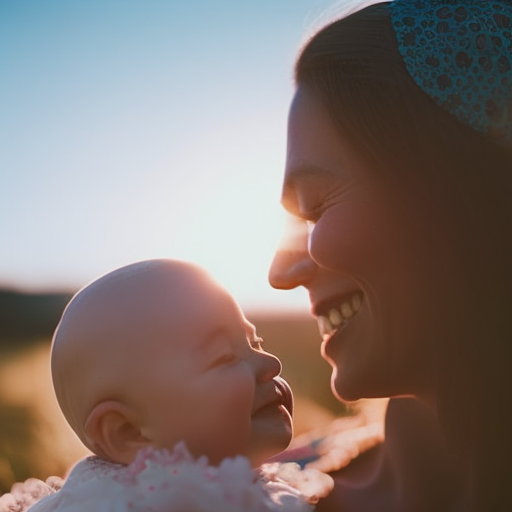  the ethereal beauty of motherhood through the lens: A serene expectant mother, bathed in soft sunlight, cradles her round belly, radiating a sense of joy and anticipation