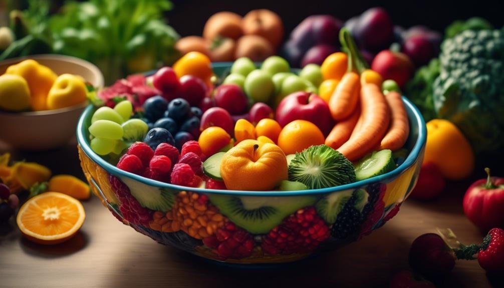 nutrition with fruits and vegetables