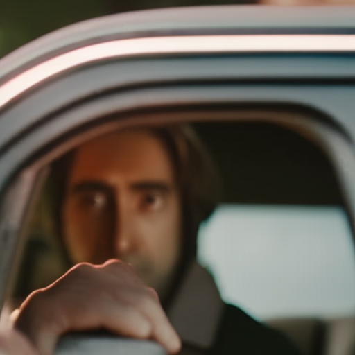 An image featuring a person's hand reaching out towards a car door handle, a concerned expression on their face, highlighting the importance of double-checking before closing the door