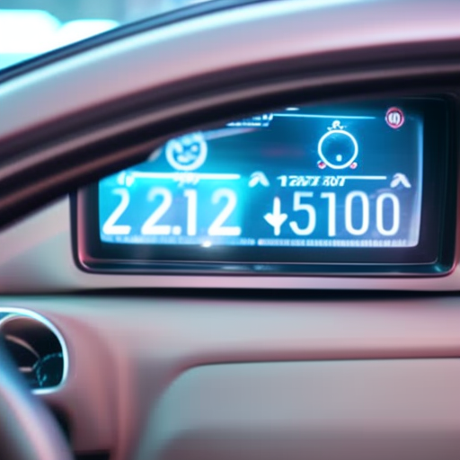 An image showing a car dashboard with a high-tech digital display showing real-time monitoring of interior temperature, alert systems, and GPS tracking, emphasizing the role of technology in preventing hot car incidents
