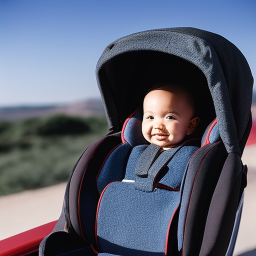 An image showcasing a versatile combination car seat, featuring a sleek design with adjustable harness straps, removable padding, and a convenient cup holder, perfect for parents on the go