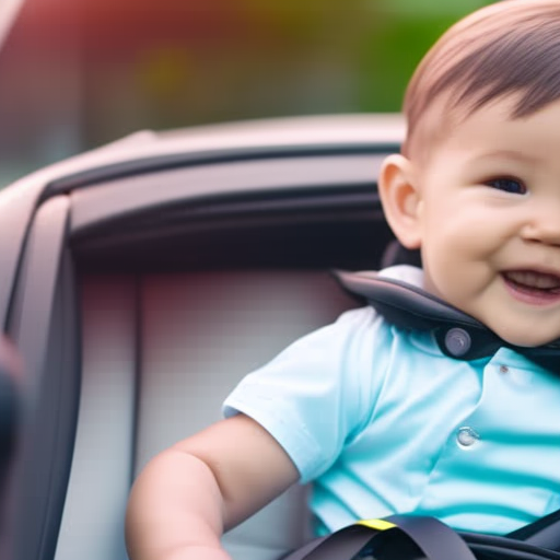 An image showcasing the versatility of all-in-one car seats by depicting a sleek, multi-functional car seat seamlessly transitioning from rear-facing to forward-facing to booster mode, ensuring safety and convenience for growing children