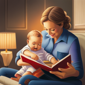 An image of a cozy nursery bathed in soft, warm sunlight