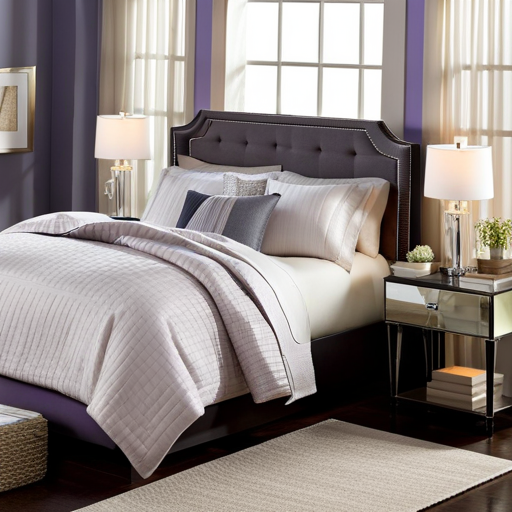 An image of a serene bedroom adorned with soft, dimmed lights