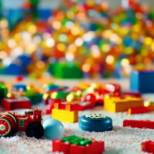 An image showcasing a diverse array of multifunctional and versatile toys, such as building blocks, puzzles, and art sets, to visually emphasize the importance of selecting quality educational toys