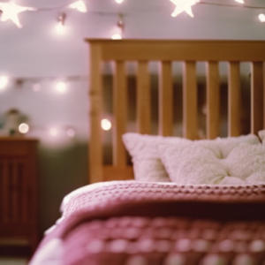 Target Crib 6 An image capturing the serenity of a Target crib; rich wooden frame delicately cradles a plush, cloud-like mattress