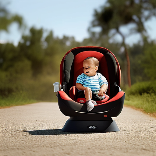 An image showcasing the Evenflo Tribute LX car seat, capturing its sleek design and vibrant color options