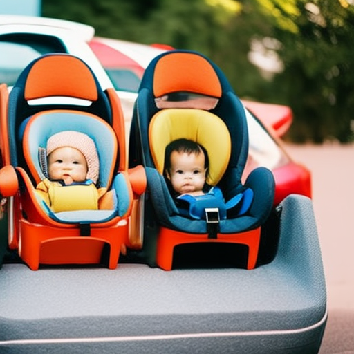 An image showcasing a selection of the top car seats for toddlers