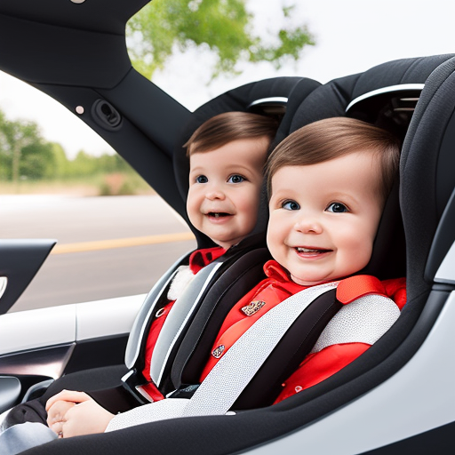 An image that showcases the versatile design of an all-in-one car seat, featuring adjustable headrests, convertible harnesses, and a recline function, giving parents a comprehensive understanding of its multi-stage capabilities