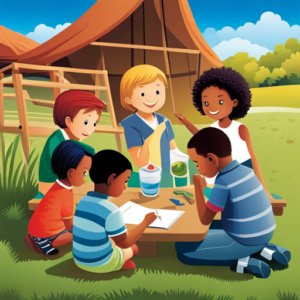 An image of a diverse group of children engaged in various activities, such as drawing, reading, building, and exploring nature, showcasing their unique learning styles through visual cues like expressions, body language, and preferences