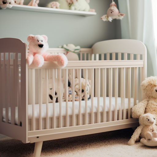 An image showcasing a serene nursery with a perfectly assembled Wayfair crib
