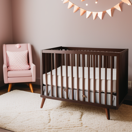 An image that showcases a serene nursery with a stylish Wayfair crib as the focal point