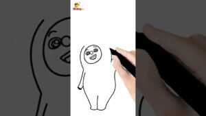 How to Draw BamBam 🎨 💙 | Coloring and Drawing for Kids #shortskids