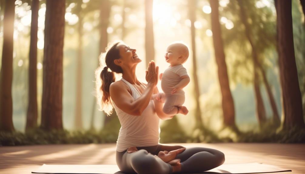 bonds with baby through yoga