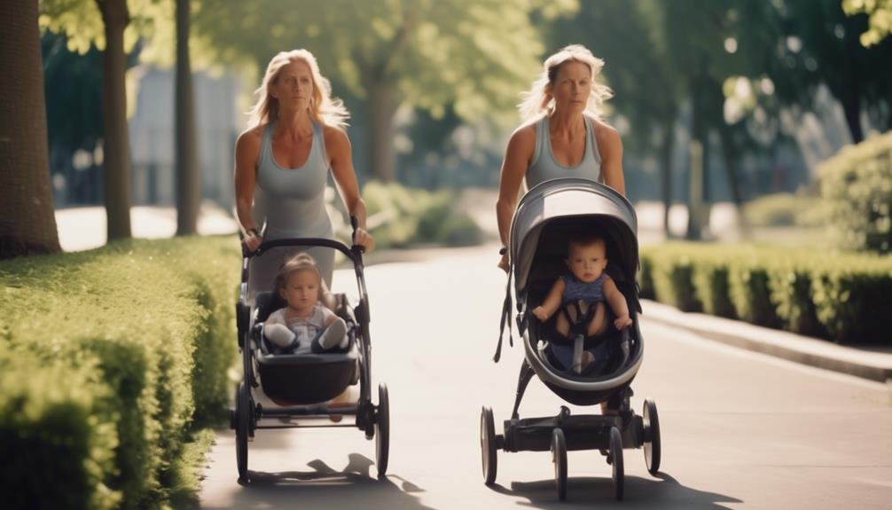 interval training with strollers