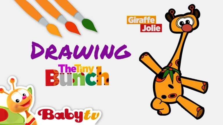How to Draw Jolie Giraffe 🎨 | Coloring and Drawing for Kids | @BabyTV
