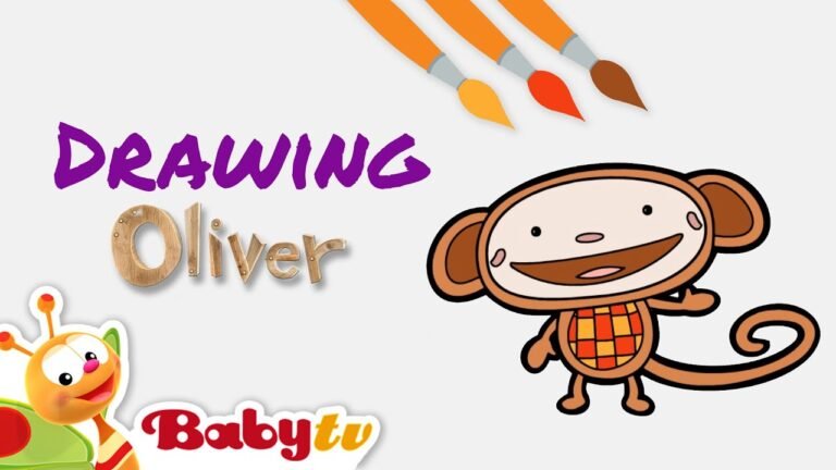How to Draw Oliver 🎨🐵 | Coloring and Drawing for Kids @BabyTV