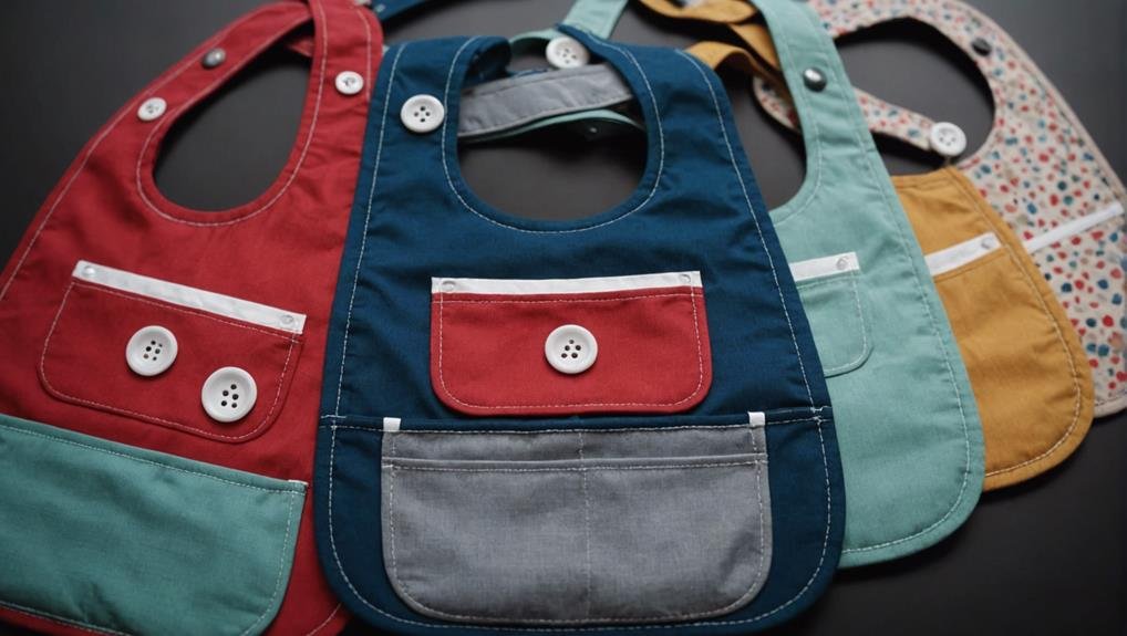 bibs with storage pockets