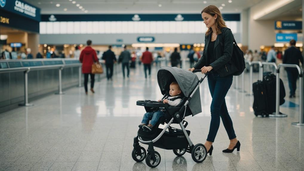 traveling with baby gear