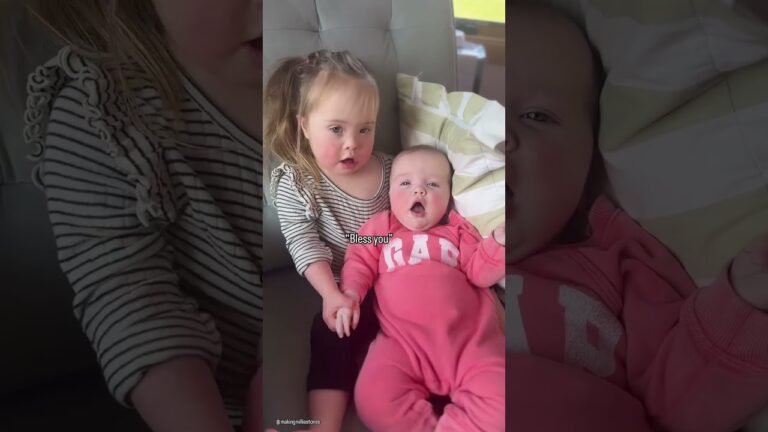 So cute 🥰  🎥 makingmilliestones #siblinglove