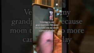 This is what happens when you say no to cartoon to your baby 😅 grandparents to rescue 🤣 🎥 two.jems