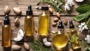 nourished skin with oils