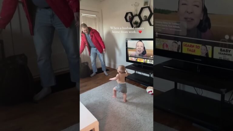 Baby's reactions to daddy coming to home ❤️ 🎥 aidan_mr.cutie