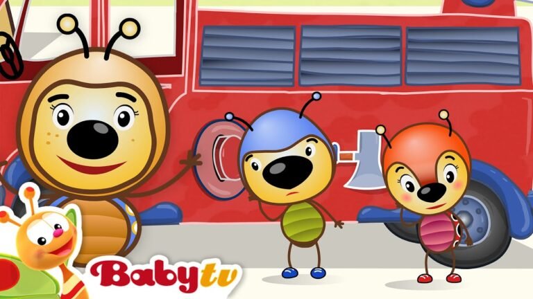 A Fire Engine Sound 🚒​ | Ladybugs Making Music | Cartoons @BabyTV