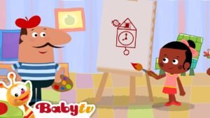 Clock Masterpiece 🕰️ Living Room Art | Pierre the Painter 🎨 | Cartoon for Kids @BabyTV 3 Clock Masterpiece 🕰️ Living Room Art | Pierre the Painter 🎨 | Cartoon for Kids @BabyTV