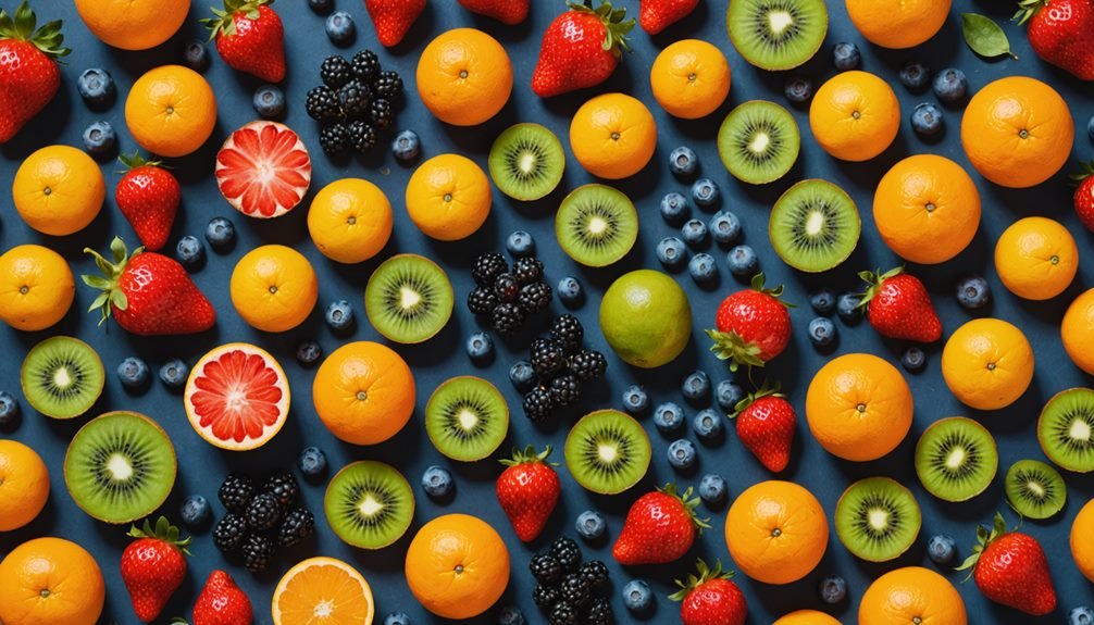 vibrant array of fruits