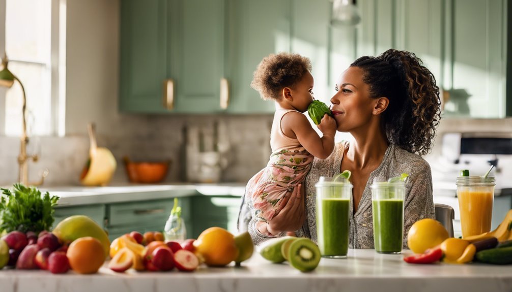 How to Feel Beautiful and Confident Post-Baby 3 emphasize healthy dietary choices
