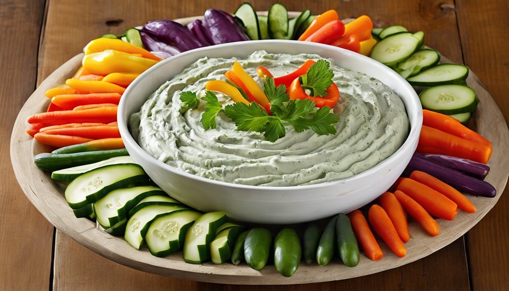 healthy vegetable dip options