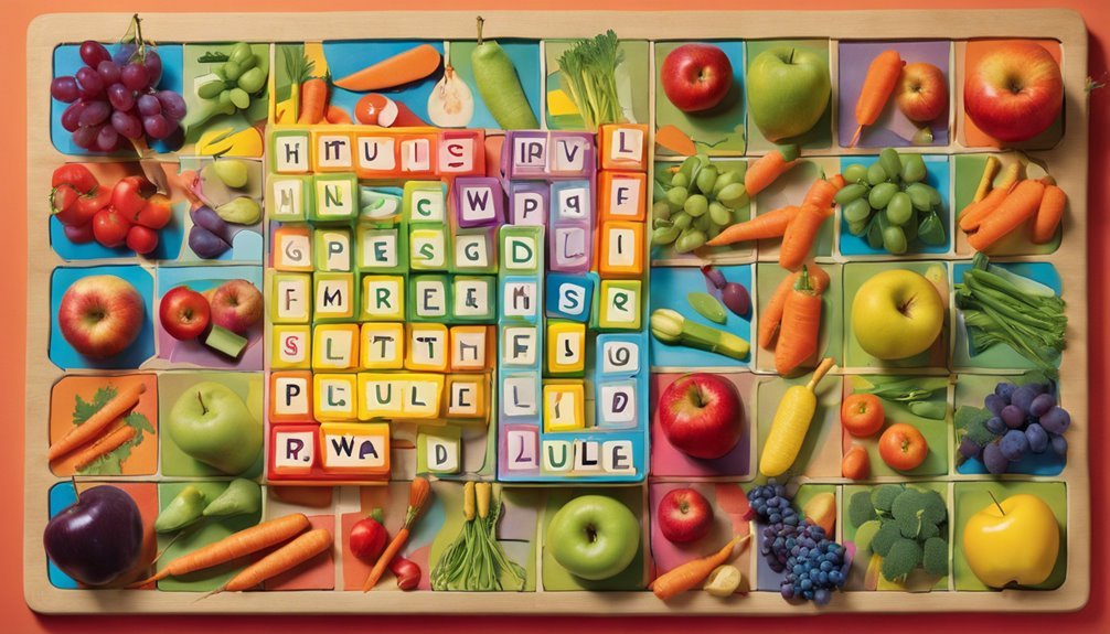 food themed spelling puzzles