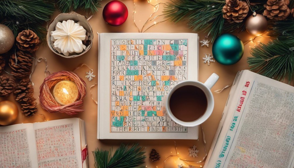 holiday themed word puzzles